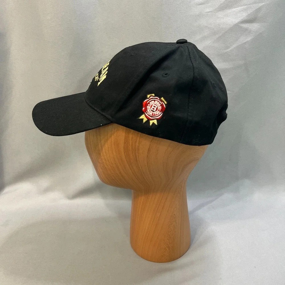 Jim Beam Black Baseball Cap Mens One Size Logo Embroidered Adjustable Strapback